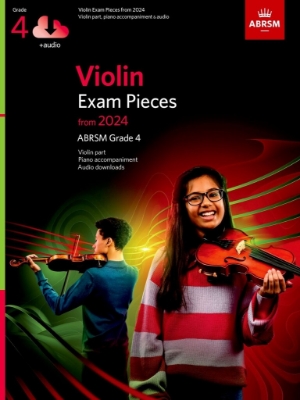 Picture of ABRSM Violin Exam Pieces 2024+ Gr 4 Part, Acc & Audio