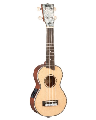 Picture of Mahalo MP1E Pearl Series Soprano Ukulele - Natural with Pickup