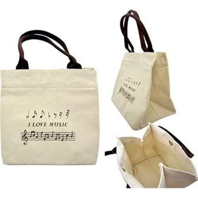 Picture of Music Note Canvas Bag